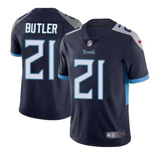 Men Tennessee Titans #21 Malcolm Butler Nike Navy Vapor Limited NFL Jersey->tennessee titans->NFL Jersey